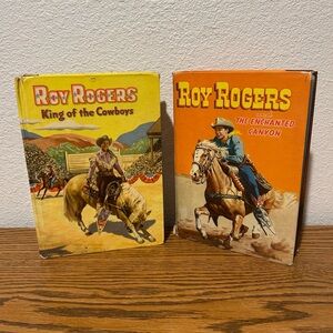 Roy Rogers Vintage Book Set - Yellow and Orange Covers